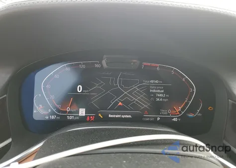 2020 BMW 750 Xi из США, поврежденный, VIN WBA7U2C04LGM27877